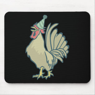 Mousepad Galo de Aniversário , Chapéu de Aniversário de Gal