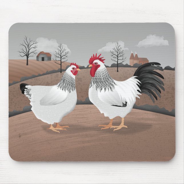 Mousepad Galo e Galinha (Frente)