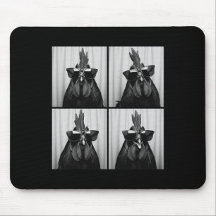 Mousepad Galo Legal Usando Óculos de Sol Funny Photobooth C