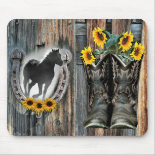 Mousepad Galoping Horse Cowboy Boots Fogões