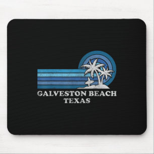 Mousepad Galveston Beach Texas Férias de Verão Vinta
