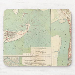 Mousepad Galveston, Charleston Harbor, Port Hudson