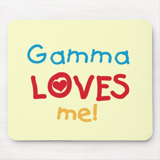 Mousepad Gama me ama T-shirts e presentes (Frente)