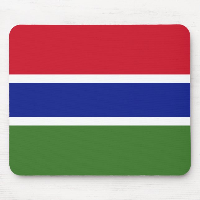 Mousepad Gâmbia Flag (Frente)