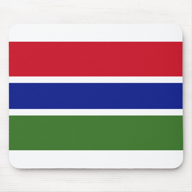 Mousepad Gâmbia Flag (Frente)