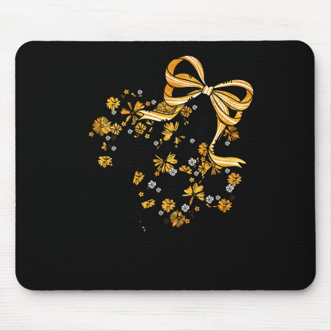 Mousepad Game Day Football Season Football Mama Girl Black  (Frente)