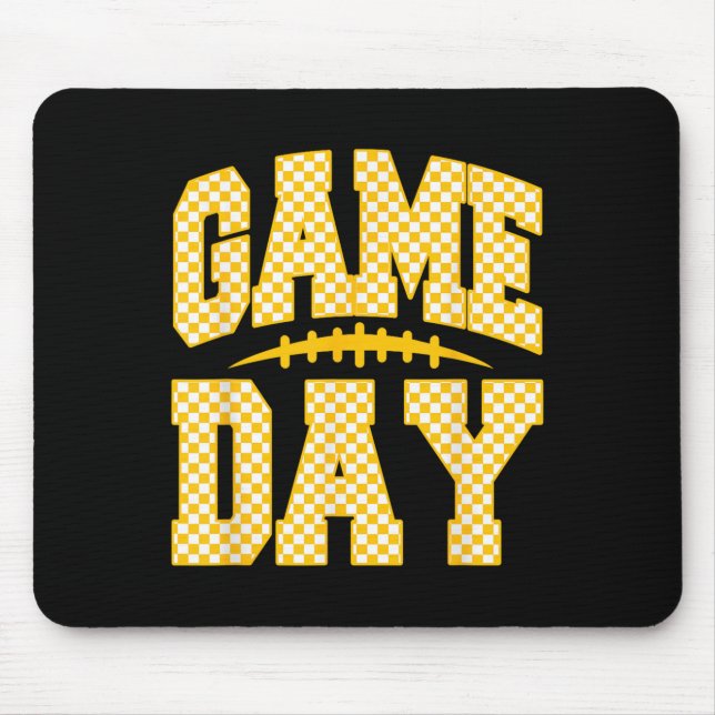 Mousepad Game Day Football Season Football Mama Girl Blue G (Frente)