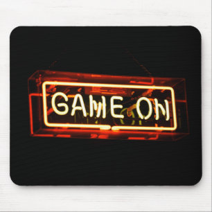 Mousepad Game On Neon Sign Game
