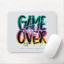 Mousepad Game over graffiti joystick gamer