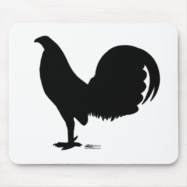 Mousepad Gamecock Rooster Silhouette (Frente)