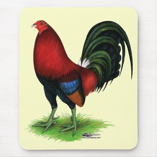 Mousepad Gamecock: Vermelho escuro (Frente)