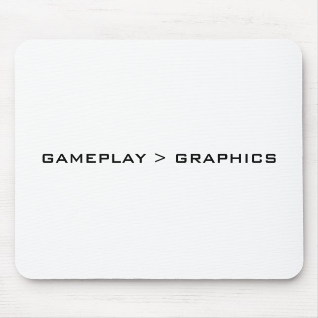 Mousepad Gameplay > gráficos. Branco preto (Frente)