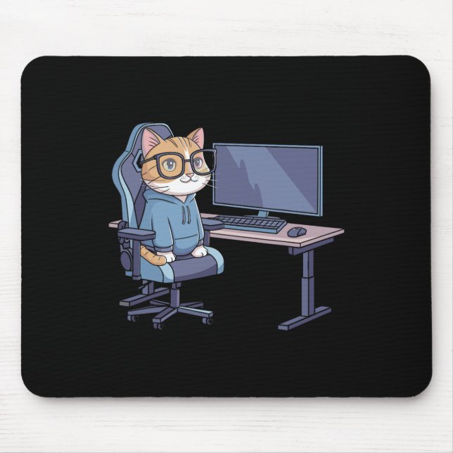 Mousepad Gamer Cat Squad Funny Meme 1  (Frente)