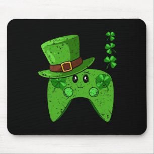 Mousepad Gamer de jogos com Dia de São Patrício Shamrock co