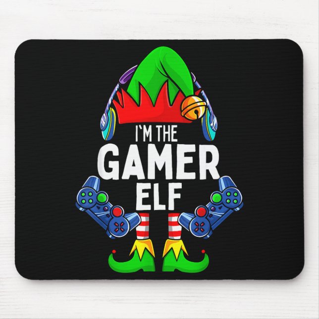 Mousepad Gamer Elf Matching Family Christmas  (Frente)