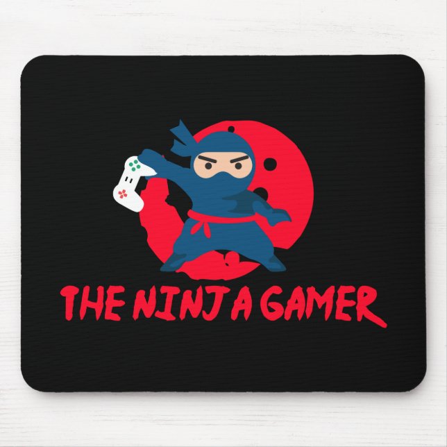 Mousepad Gamer - Gamer de Ninja - ideia do presente (Frente)