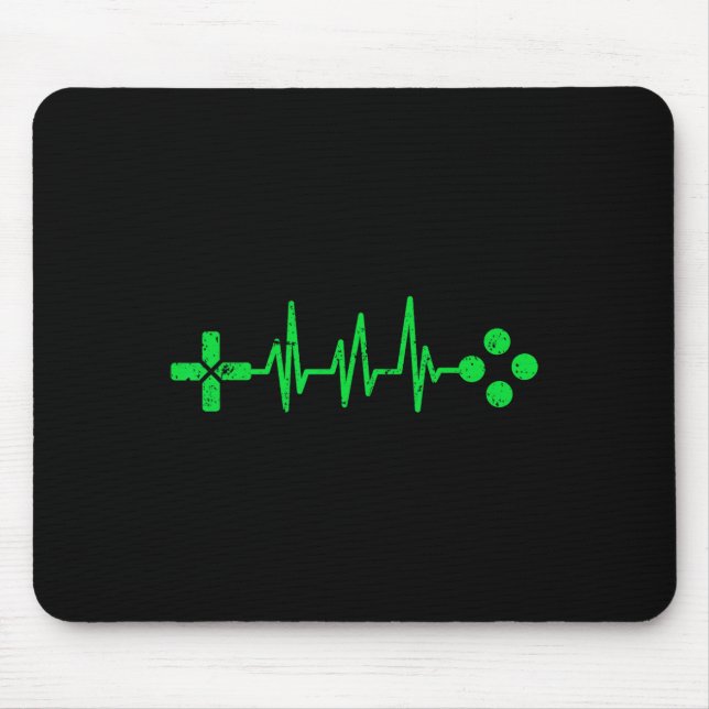 Mousepad Gamer Geeks Heartbeat Gaming  (Frente)
