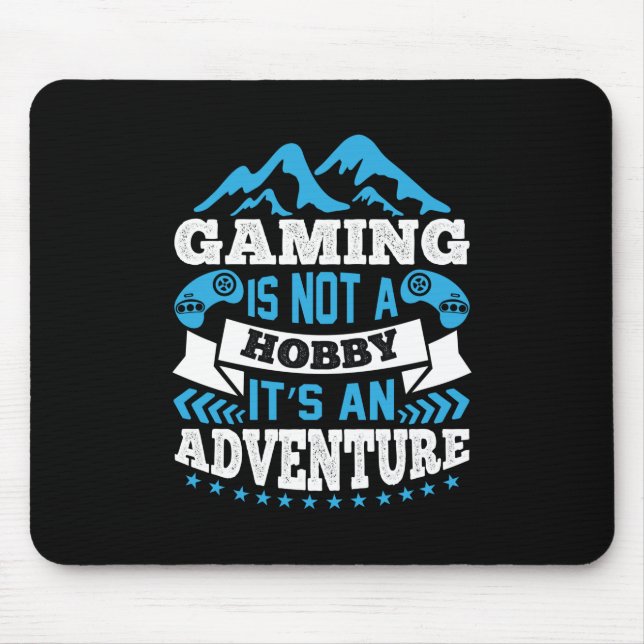 Mousepad Gamer Gift Gaming Não É Um Hobby (Frente)
