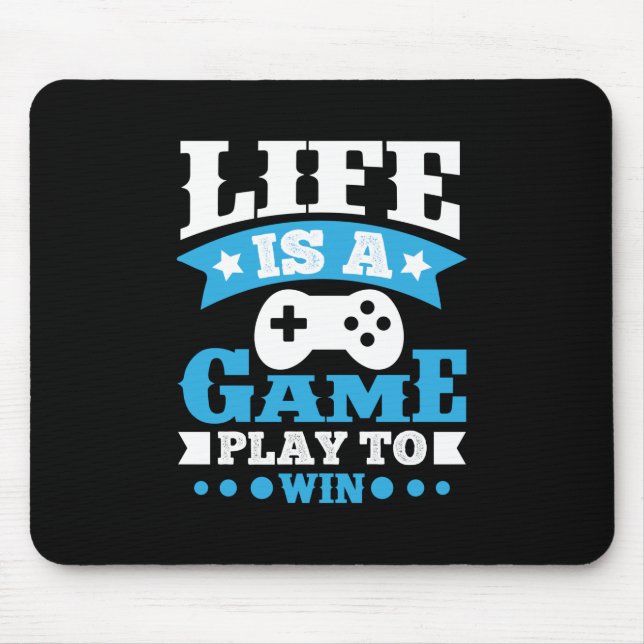 Mousepad Gamer Gift Life É Um Jogo (Frente)