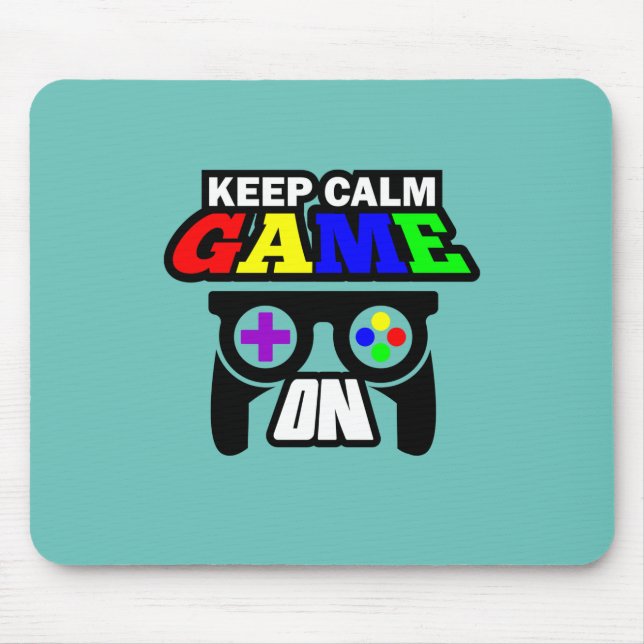 Mousepad Gamer Gift Mantém O Jogo Calmo (Frente)