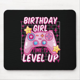 Mousepad Gamer Girl Level Unlocked Video Game Birthday Gift