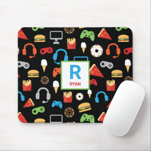 Mousepad Gamer Monogrammed do teste padrão do partido do