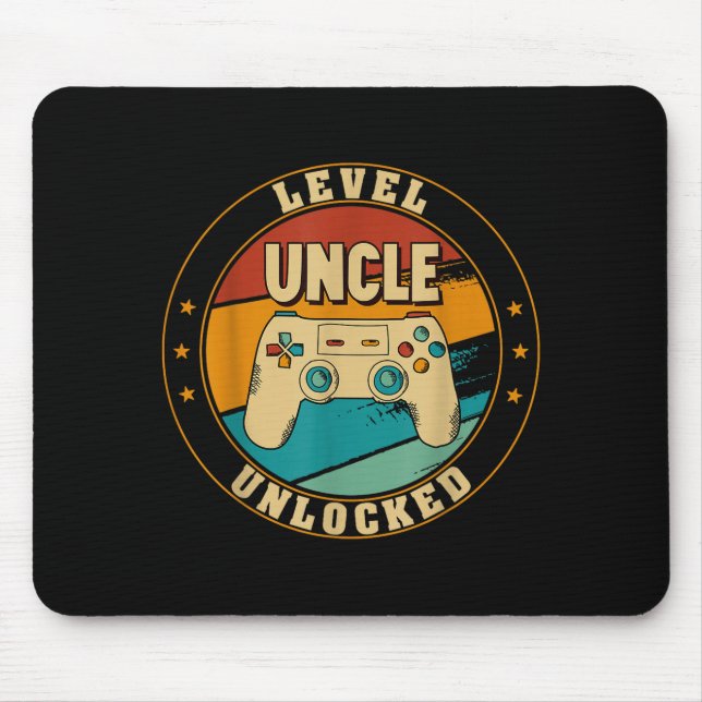 Mousepad Gamer New Uncle Dad Mom Baby Announcement Pregnanc (Frente)