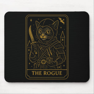 Mousepad Gamer Rpg Rogue D20 Dados Nerdy Geek Gato Homens M