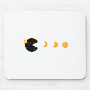 Mousepad Gamer Solar Eclipse Comendo Sun Retro Video Game M