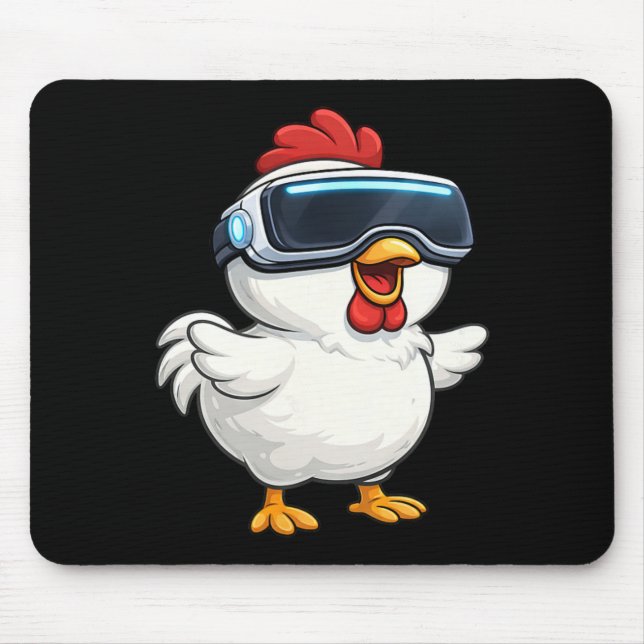 Mousepad Gamer Vr de Frango de Desenho Animado Fofo (Frente)