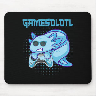 Mousepad Gamesolotl Axolotl Video Gamer Kawaii Animes Kids