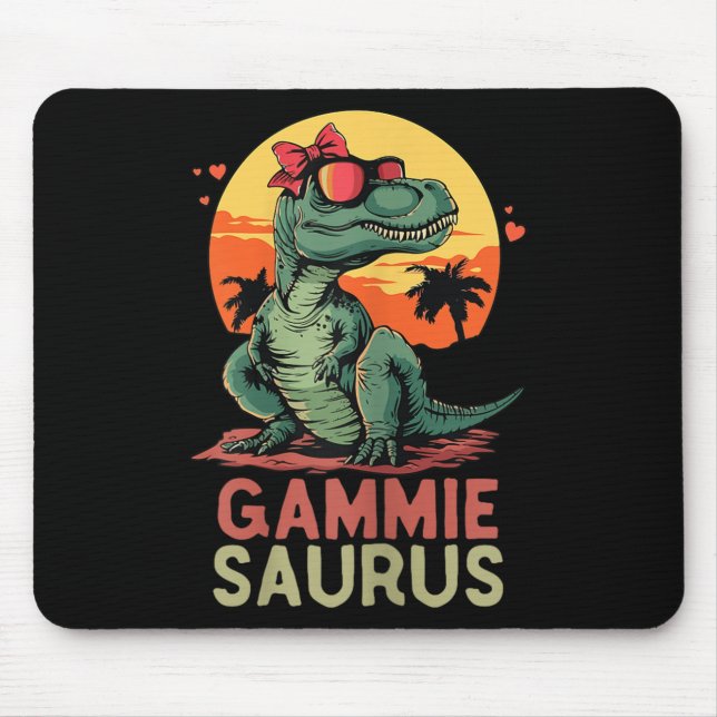 Mousepad Gammiesaurus Dino Dinosaur Gammie-saurus T-rex Div (Frente)