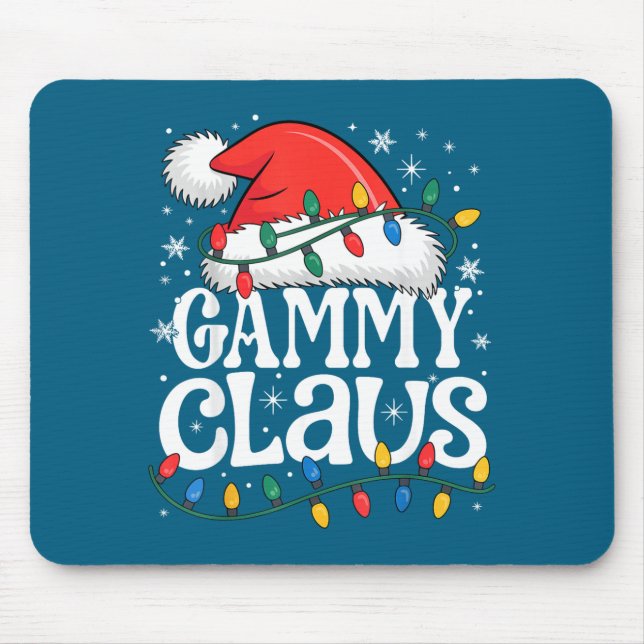 Mousepad Gammy Claus Funny Xmas Christmas Grandma Holiday S (Frente)