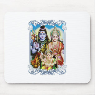 Mousepad Ganesh, Shiva e Parvati, senhor Ganesha, Durga