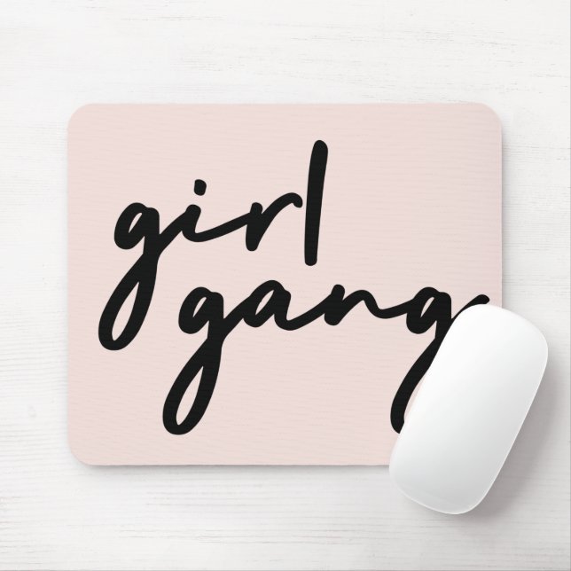 Mousepad Gang Garota | Moça Poder Moderno Feminismo Esmagad (Com mouse)