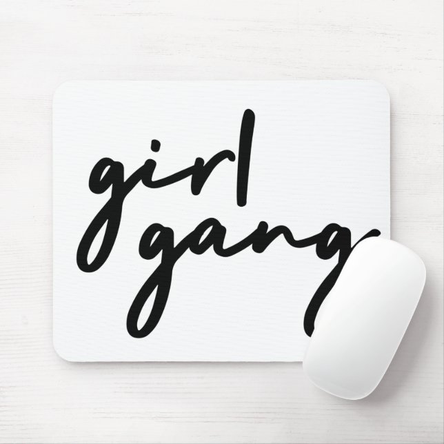 Mousepad Gang Garota | Na moda Moderno Poder Feminista (Com mouse)