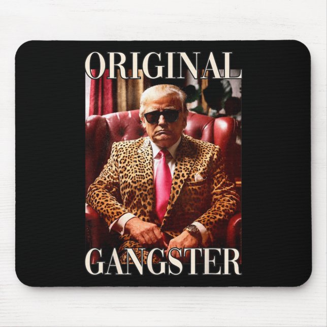 Mousepad Gangster Original Camisa Engraçada Maga Donald Tru (Frente)