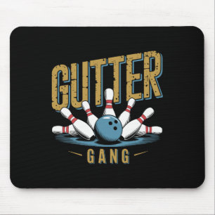 Mousepad Gangue da Sarjeta de Boliche Jogador Divertido 1