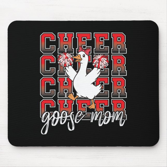 Mousepad Ganso de torcida Mãe Coquete Laço Vermelho Diverti (Frente)