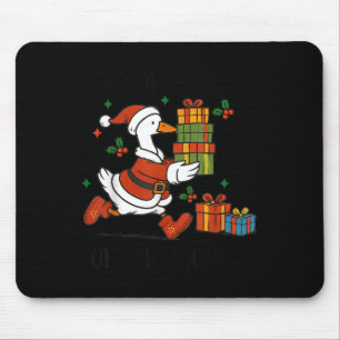 Mousepad Ganso do Papai Noel à Solta Feliz Natal dos Gansos
