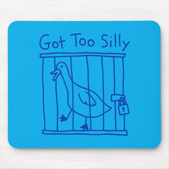 Mousepad Ganso Meme Divertido Pato Ganso Passaro Ficou Muit (Frente)