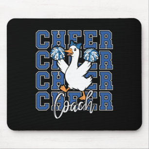 Mousepad Ganso Treinador Azul Coquete Laço Esporte Divertid