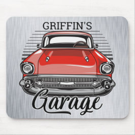 Mousepad Garagem de Automóveis Clássicos Retroativos do NOM