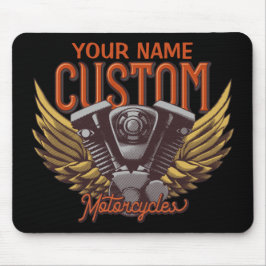 Mousepad Garagem Personalizada de Eagle Wings Biker