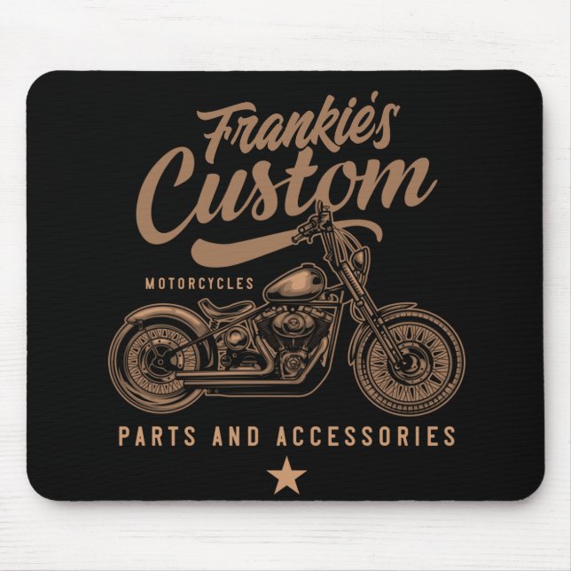 Mousepad Garagem personalizada de motocicleta personalizada (Frente)