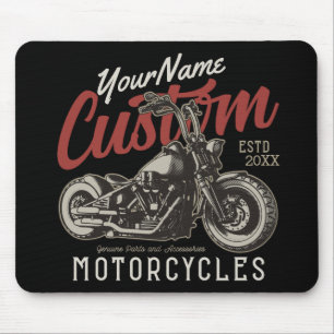Mousepad Garagem Personalizada do Biker Cruiser de Motocicl