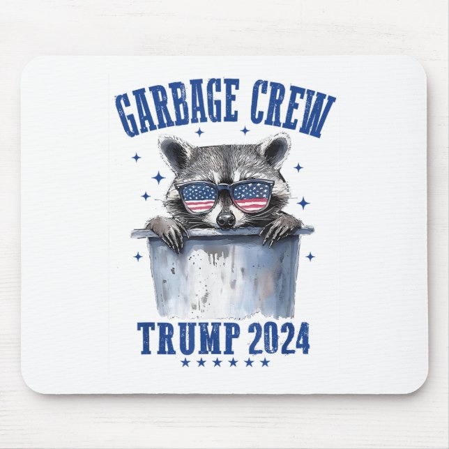 Mousepad Garbage Crew Trump 2024 Presidente 47 Trump 2024 M (Frente)