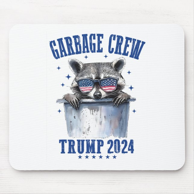 Mousepad Garbyge Crew Trump 2024 Presidente 47 Trump 2024 M (Frente)