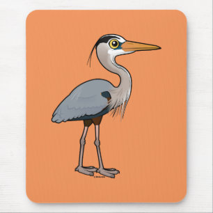 Mousepad Garça-real de grande azul