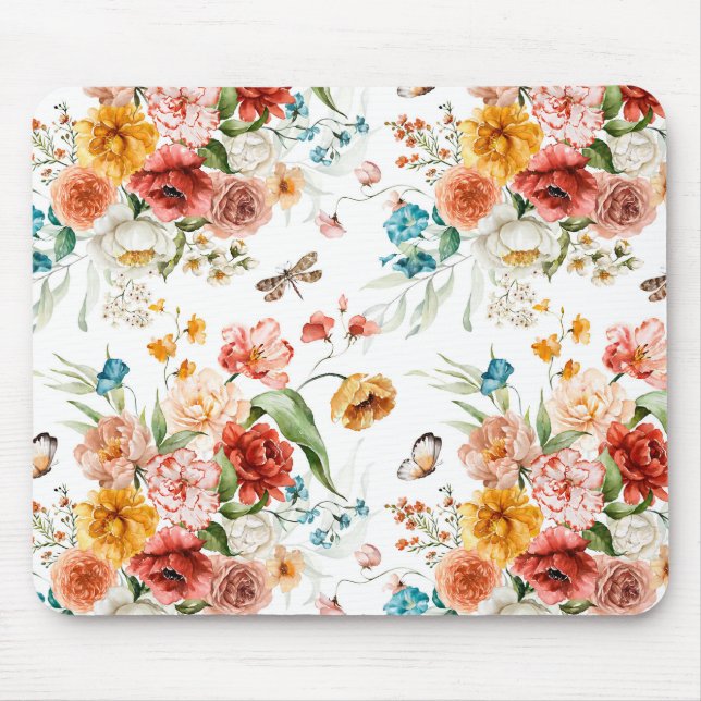 Mousepad Garden Floral Pattern (Frente)